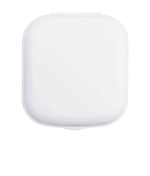 Recycled Contact Lens Travel Kit in White