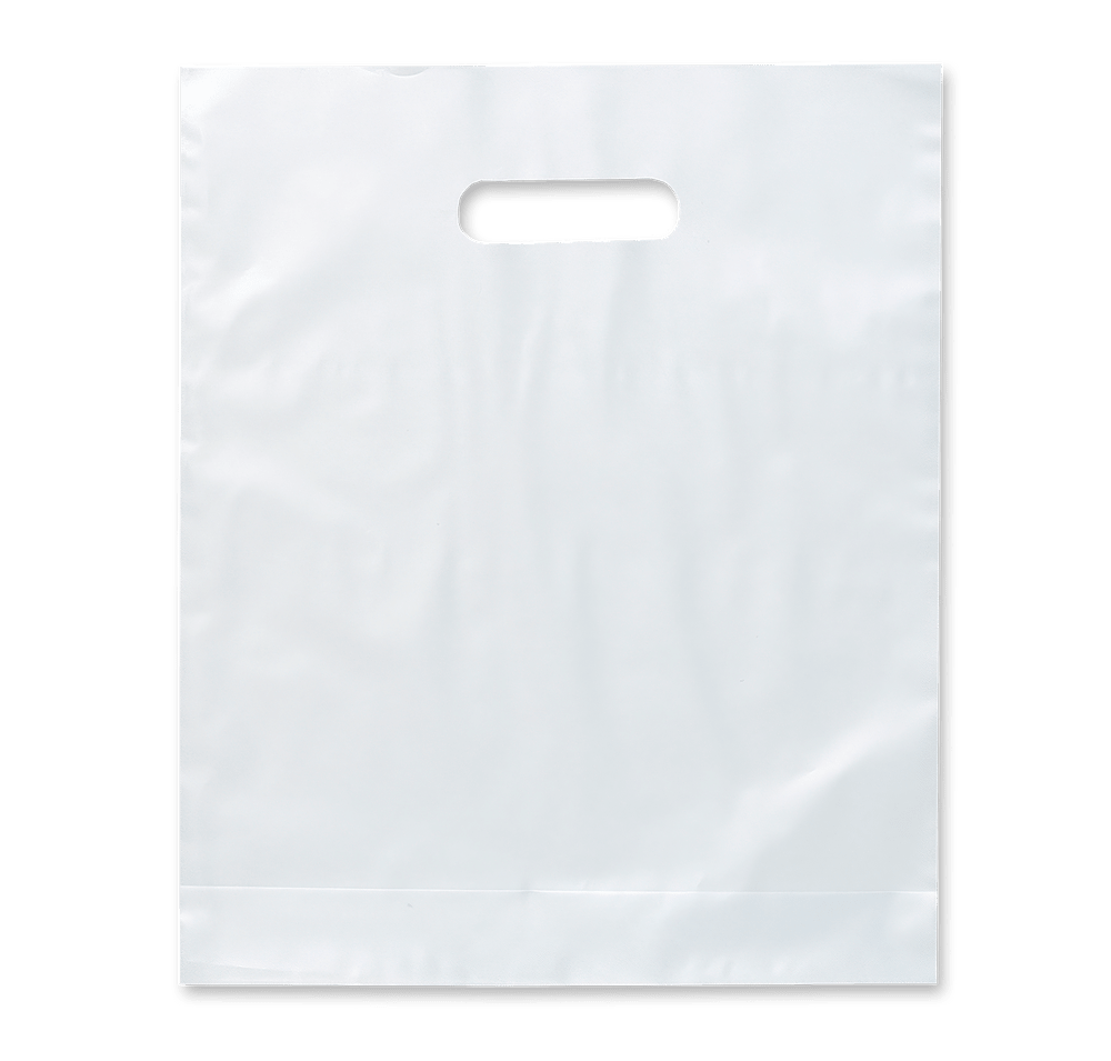 Full Color Medium Frosted Plastic Handle Bag-default