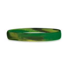 Debossed Single Color Silicone Bracelet - Color: Camo
