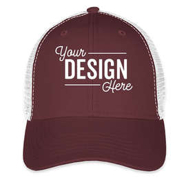 Sportsman Vintage Trucker Hat - Color: Maroon / White