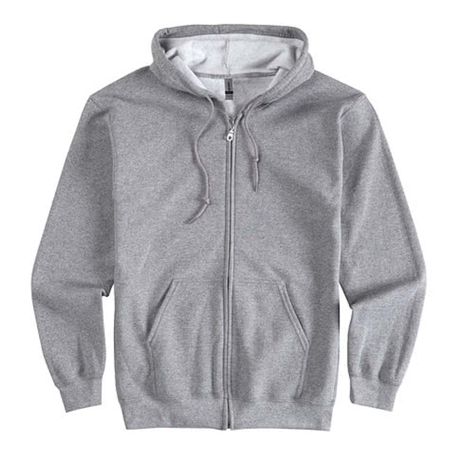 Canada - Gildan Midweight 50/50 Zip Hoodie in Red