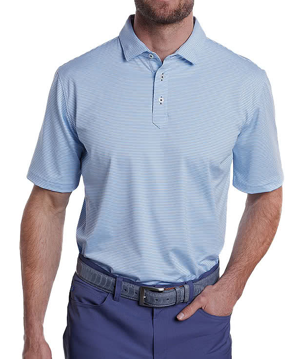 Stitch Atlantic Stripe Stretch Jersey Polo