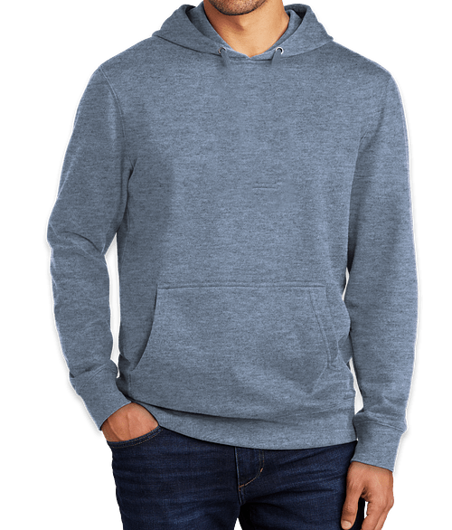 District V.I.T. Pullover Hoodie in Flint Blue Heather