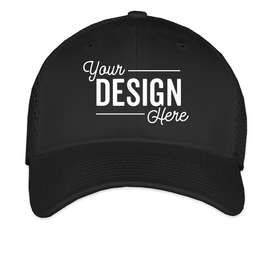New Era 39THIRTY Stretch Fit Mesh Hat - Color: Black