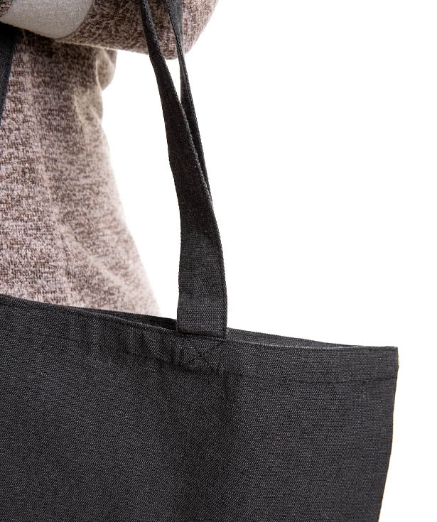 Custom Medium Midweight Recycled Canvas Tote Bag - Design
