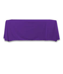 Full Color 6' LazerLine Throw Tablecloth - Color: Grape