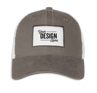 Ahead Solana Pigment Dyed Trucker Hat - Rectangle Patch - Printed-default