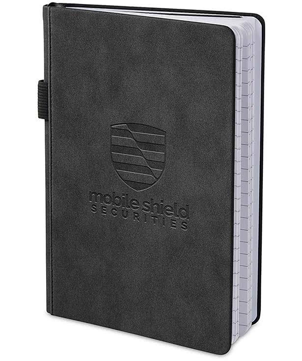 Debossed Leeman Nuba Hard Cover Notebook