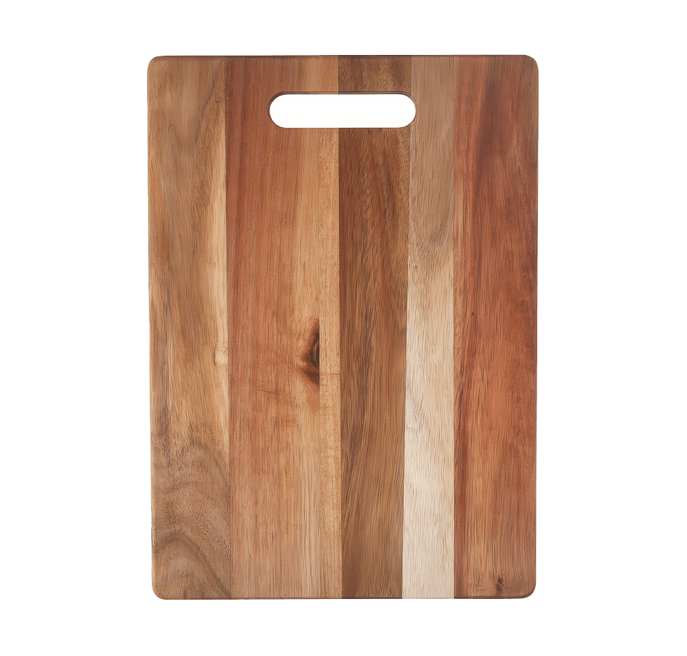 Laser Engraved Acacia Cutting Board with Handle-default