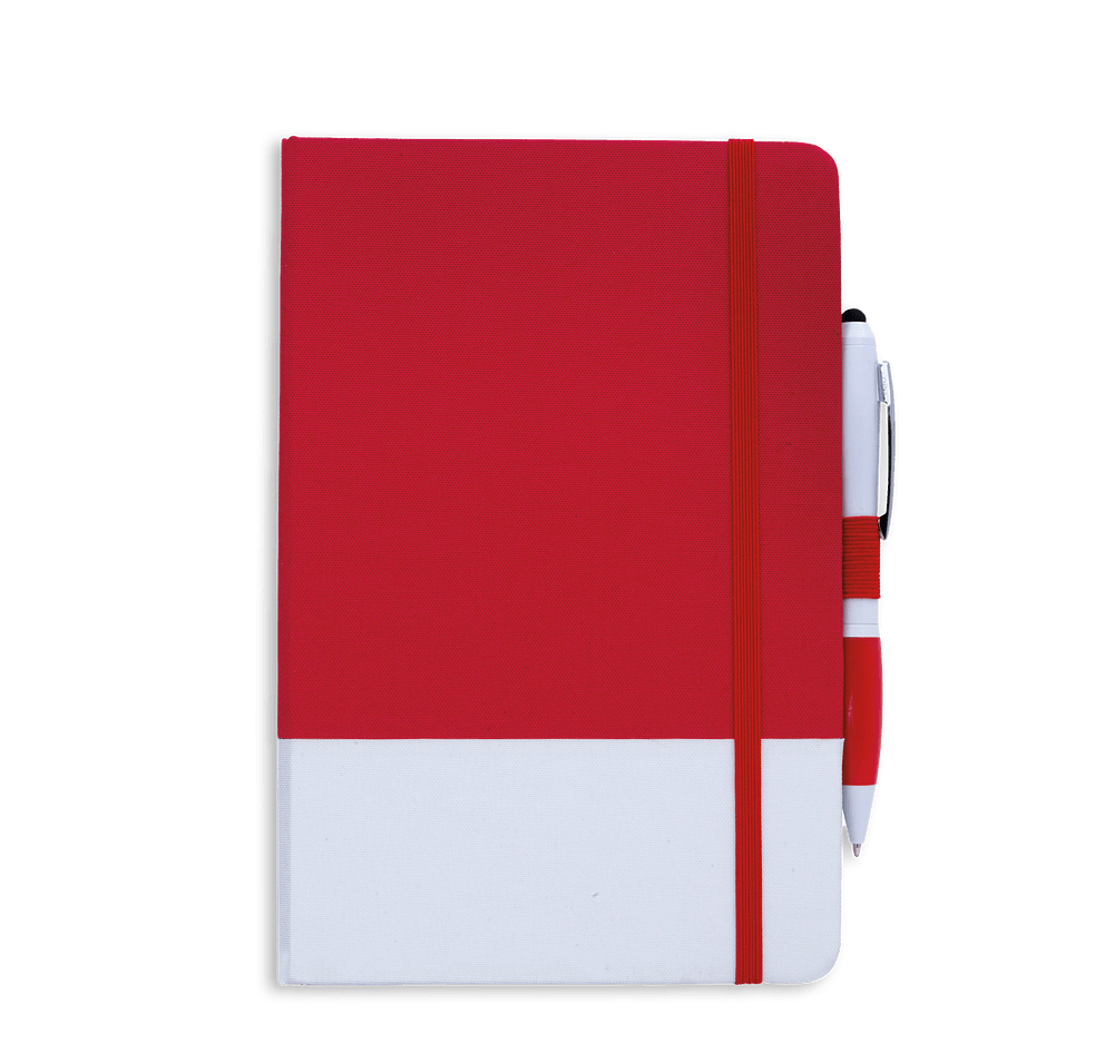 Debossed PrevaGuard Notebook with Ion Stylus Pen-default