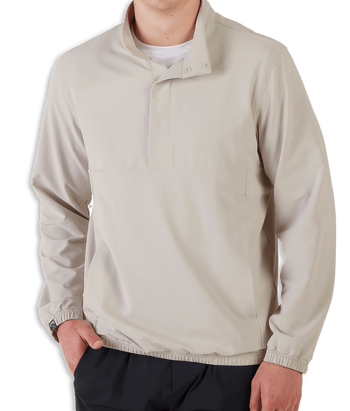 Storm Creek Outdoer Recycled Snap Pullover in Sand Brown