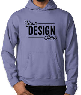 Hanes ComfortWash Garment Dyed Pullover Hoodie - Color: Deep Forte Blue