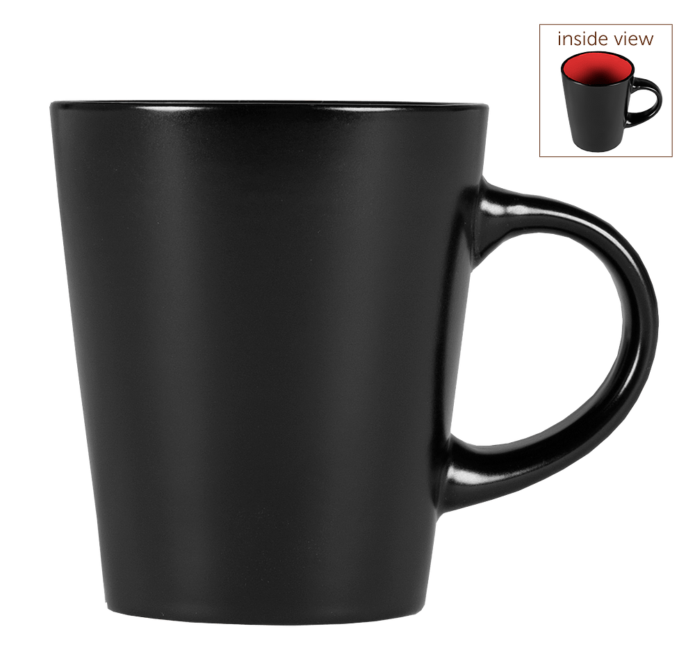 Laser Engraved 12 oz. Ceramic Two-Tone Noir Mug-default