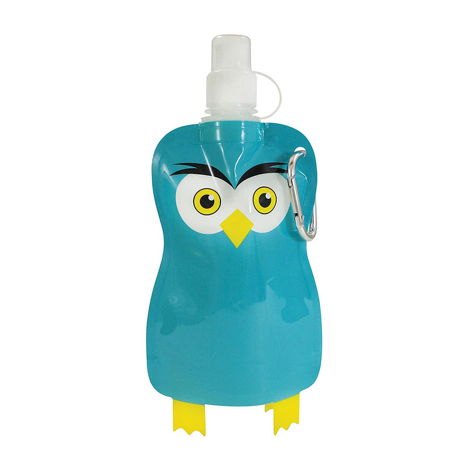 12 oz. Paws N Claws Flat Water Bottle