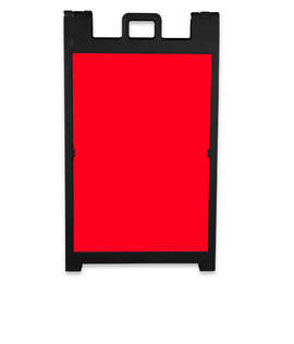 Full Color Signicade Deluxe A-Frame Kit - Color: Red / Black