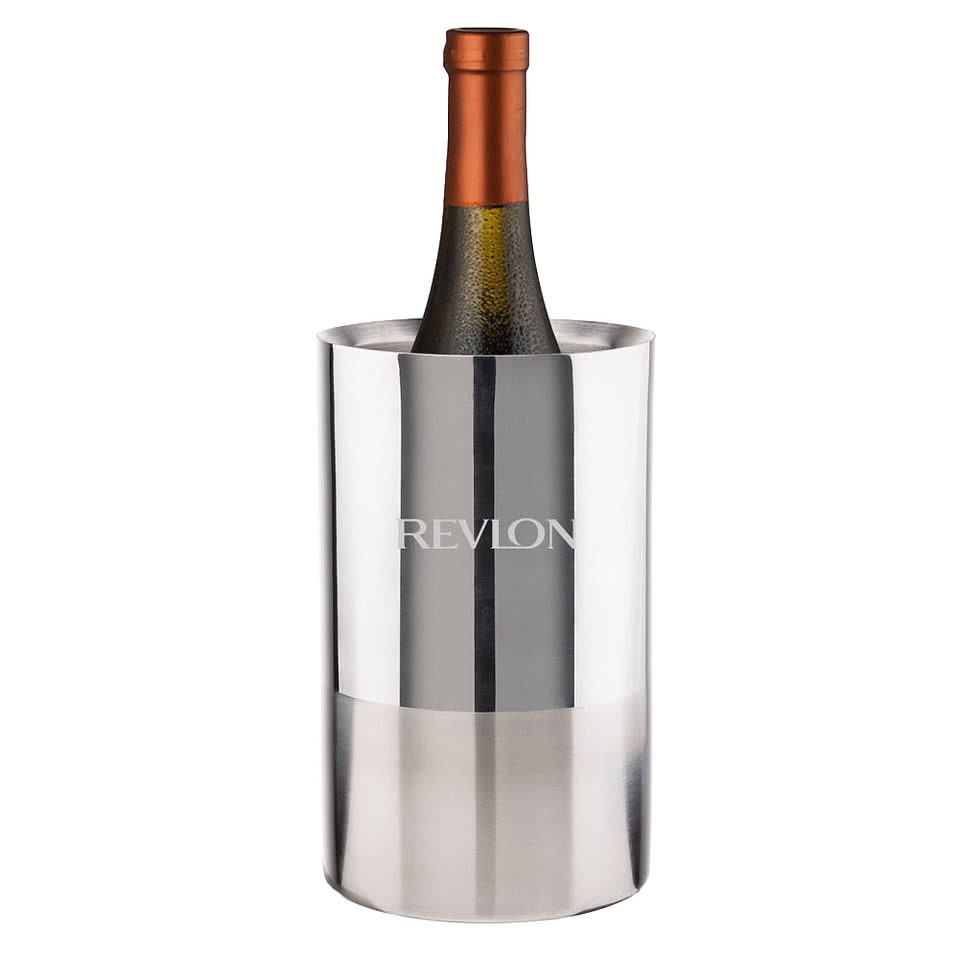 Laser Engraved Catania Stainless Steel Wine Cooler