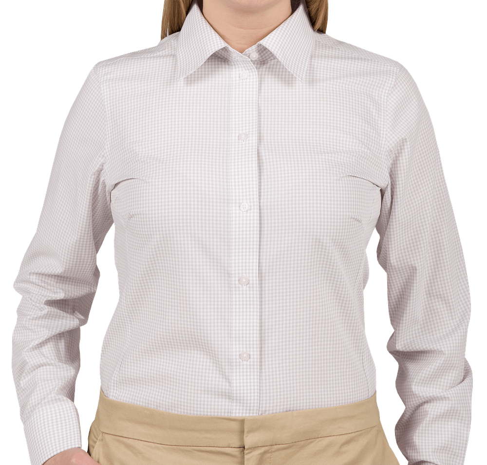 Devon & Jones Women's Crown Collection Gingham Dress Shirt-default