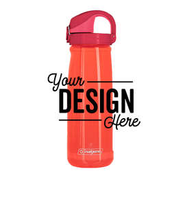 24 oz. Nalgene Tritan On-The-Fly Water Bottle - Color: Coral / Beet Red