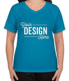Augusta Women's Attain Raglan Performance Shirt - Color: Power Blue
