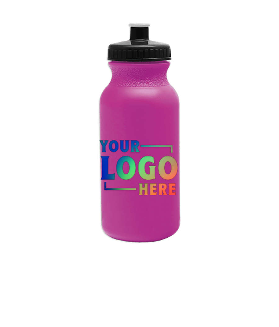 Full Color 20 oz. Omni Bike Water Bottle in Fuchsia