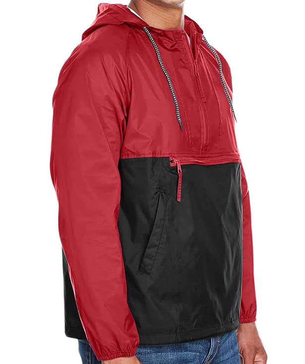 Harriton Packable Hooded Windbreaker Jacket