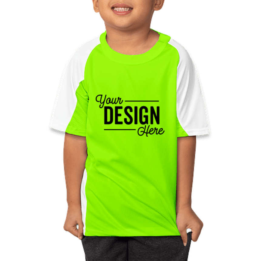 Augusta Youth Cutter Jersey in Lime / White