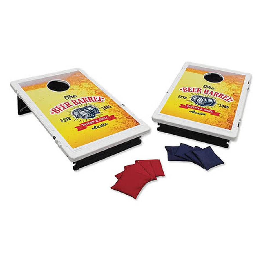 Full Color Bag Toss Game Kit in Kelly Green
