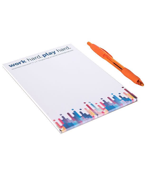 Full Color Souvenir 5" x 7" Scratch Pad - 50 sheets/pad (Case of 250)