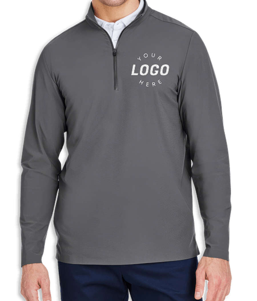 Devon & Jones CrownLux Windsor Performance Quarter Zip - Embroidered in Graphite