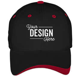Sportsman Two-Tone Hat - Color: Black / Red