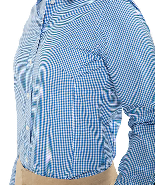 Devon & Jones Women's Crown Collection Gingham Dress Shirt - Embroidered