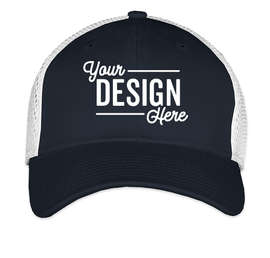New Era 39THIRTY Stretch Fit Trucker Hat - Color: Deep Navy / White