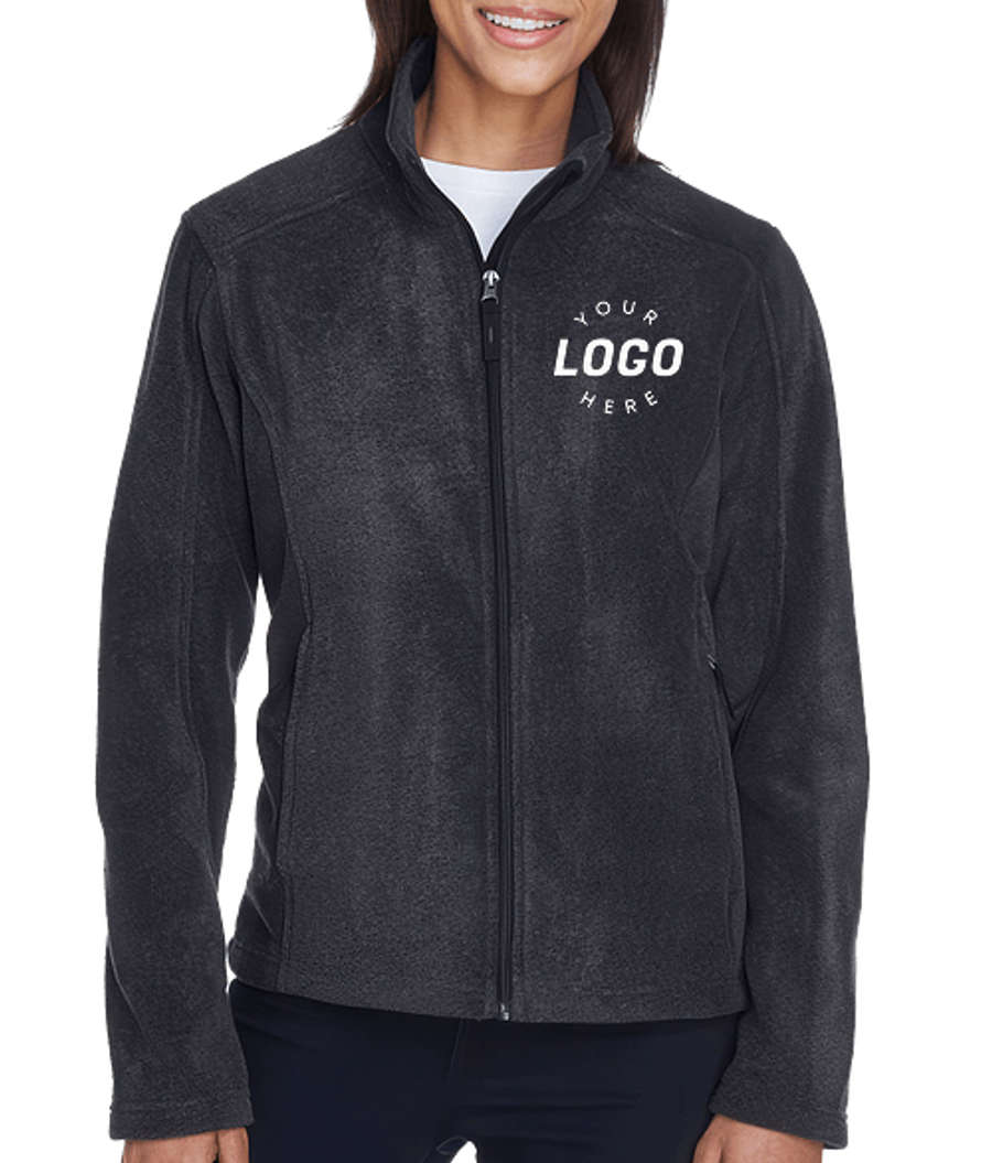 Core 365 Women's Journey Full-Zip Fleece Jacket - Printed in Heather Charcoal