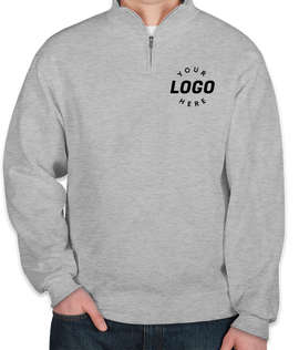 Jerzees Nublend Quarter Zip Sweatshirt - Color: Ash