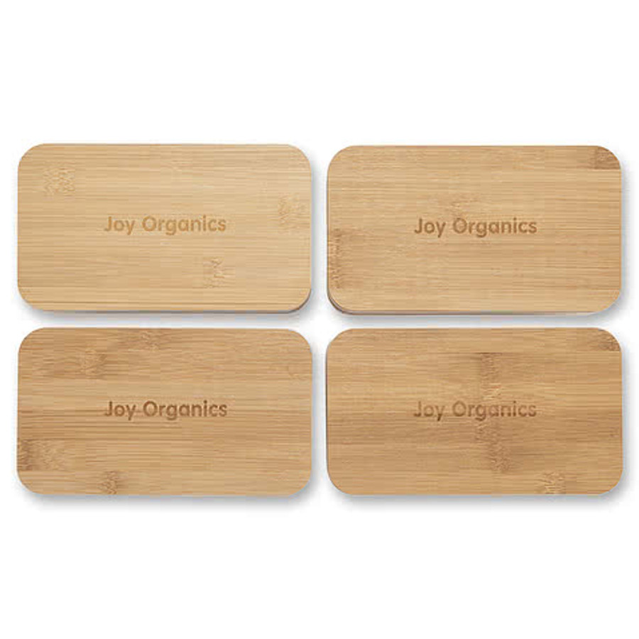 Laser Engraved Stackable Bamboo Fiber Bento Box in Black