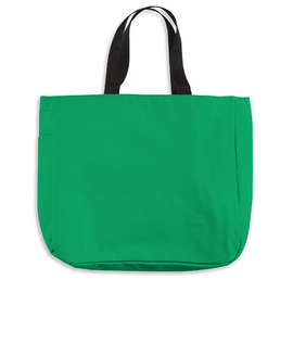 Port Authority Durable Side Pocket Poly Canvas Tote Bag - Color: Kelly Green