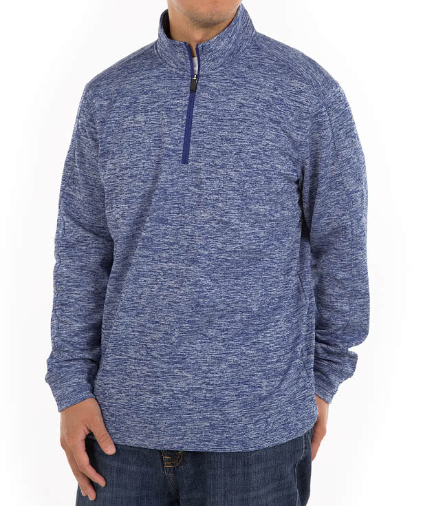 Sport-Tek Electric Heather Performance Quarter Zip Pullover