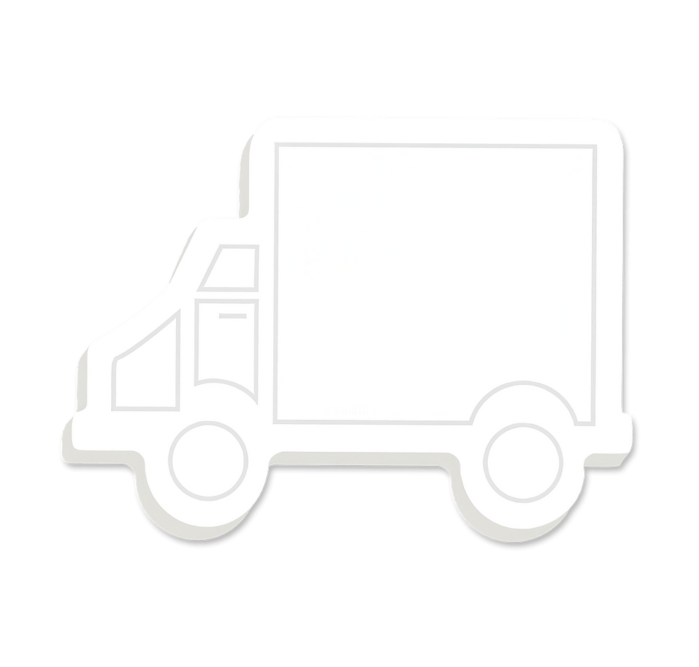 Full Color Truck Sticky Note - 4" x 3" - 25 sheets/pad (Case of 500)-default