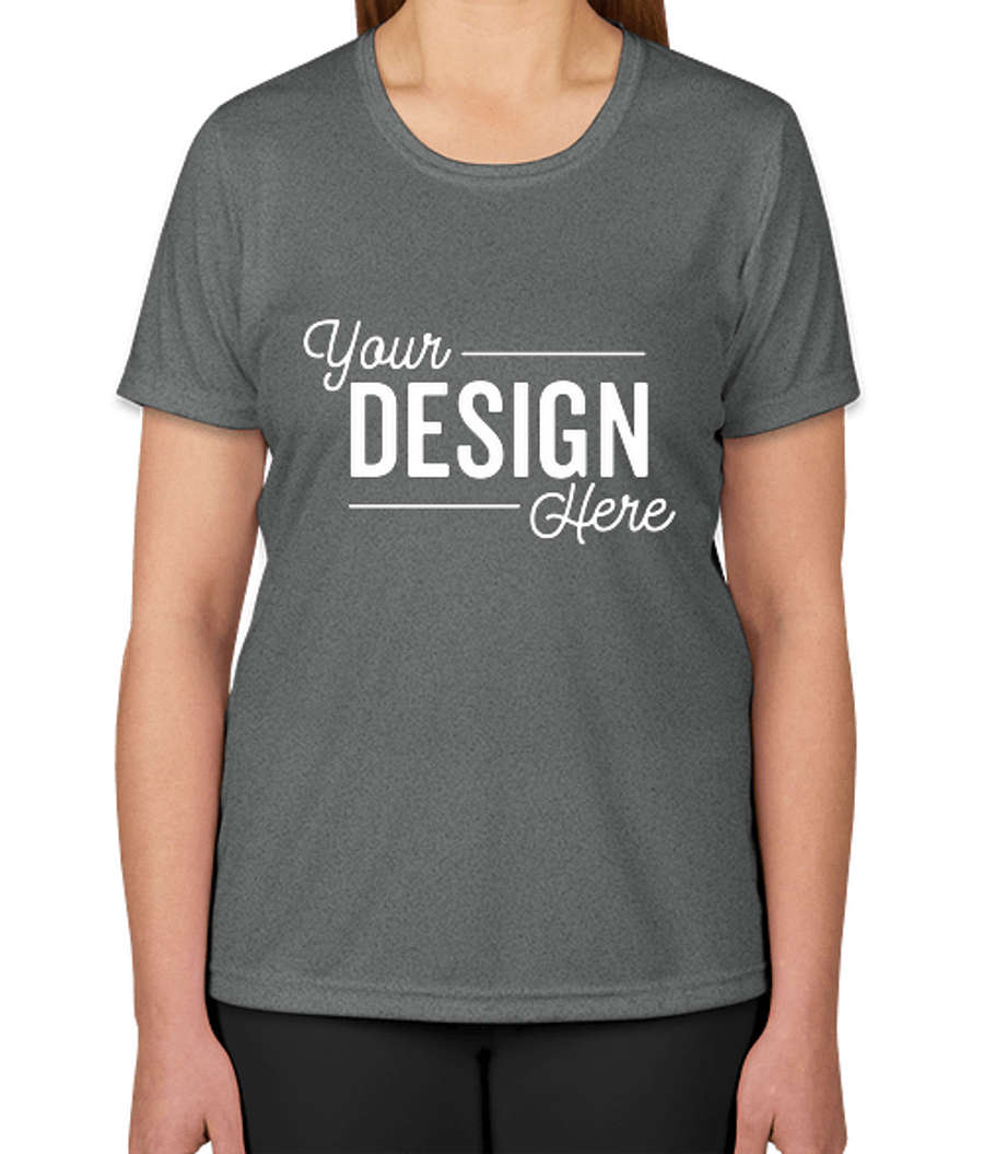 Sport-Tek Women's Competitor Performance Shirt in Iron Grey Heather