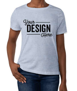 Bella + Canvas Women's Jersey T-shirt - Color: Heather Prism Blue