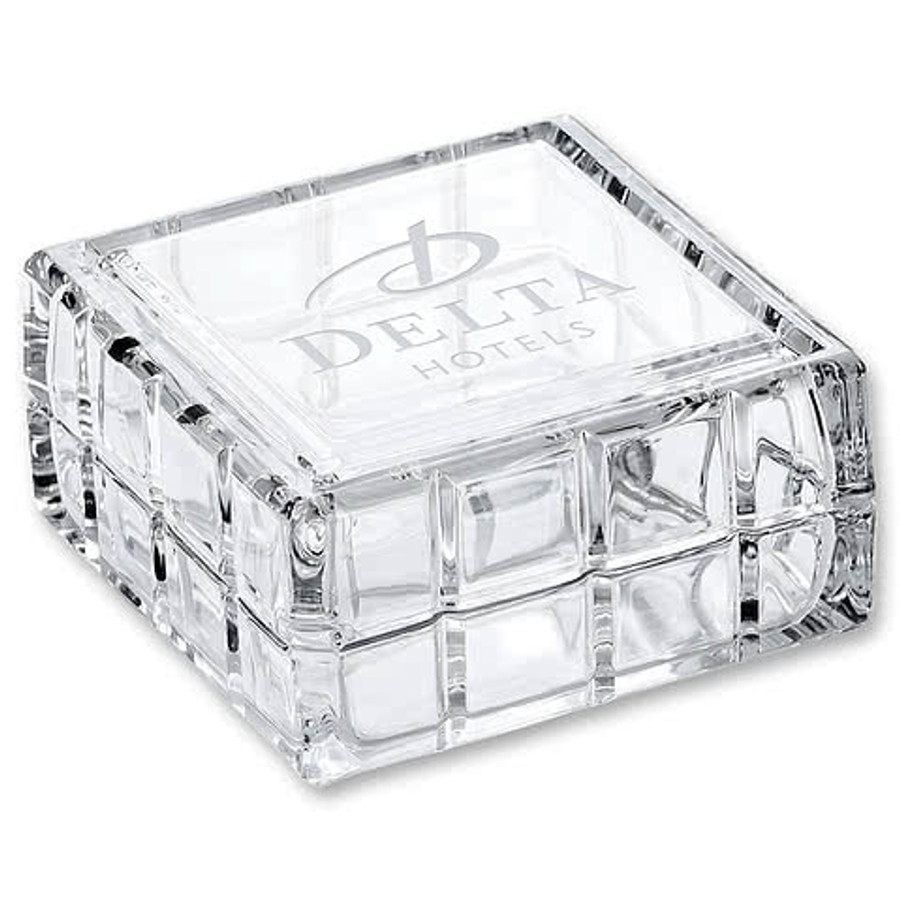 Monticello Trinket Box in Clear