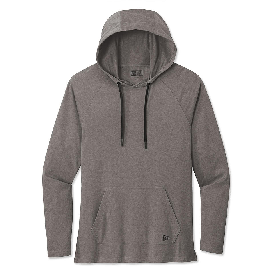 Custom New Era Tri‑Blend Long Sleeve Hooded Shirt - Design