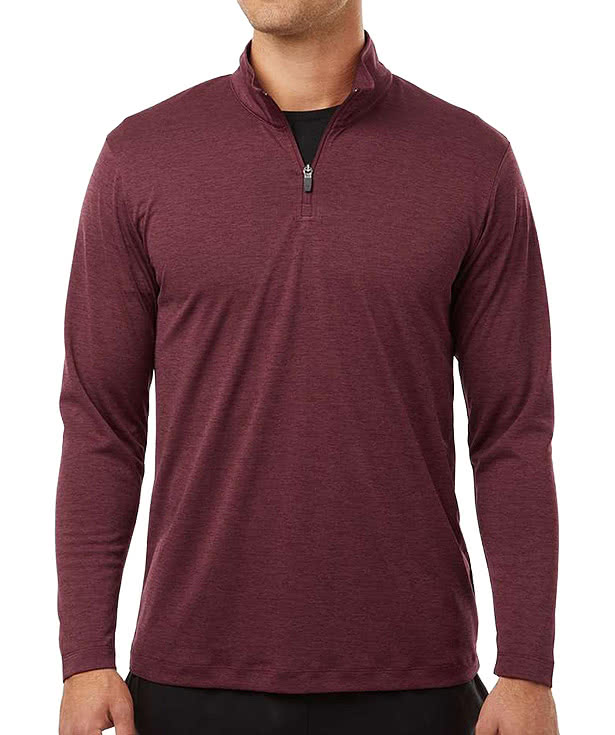 AllPro Pro-Lock Performance Melange Quarter Zip Performance Shirt