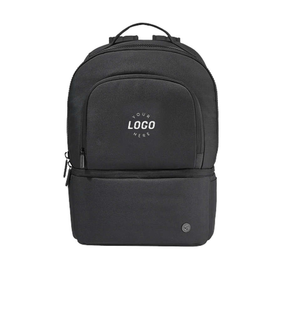 Swannies Golf Eco Friendly 8 Can Cooler Backpack in BLACK