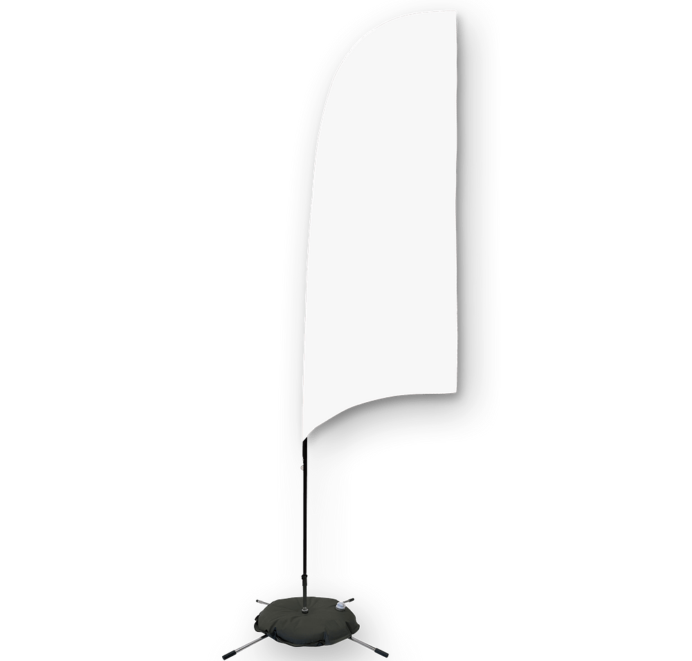 Full Color 9’ Streamline Razor Flag with Cross Base-default