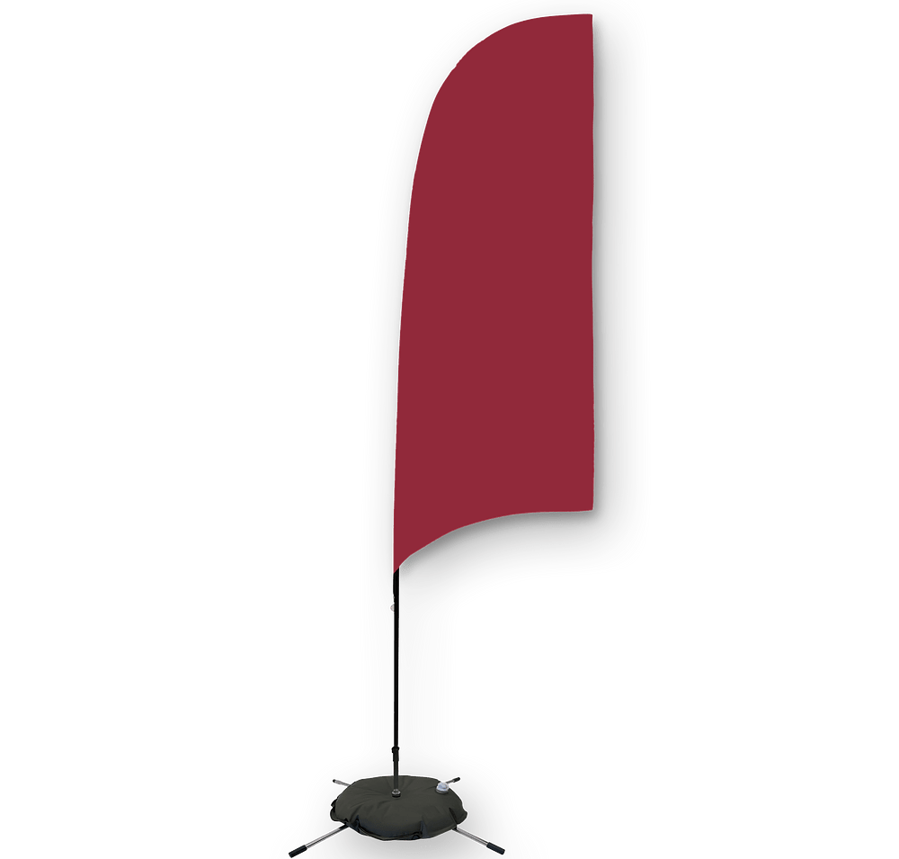 Full Color 9’ Streamline Razor Flag with Cross Base-default