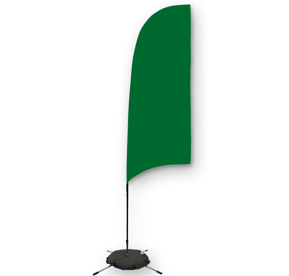 Full Color 9’ Streamline Razor Flag with Cross Base-default