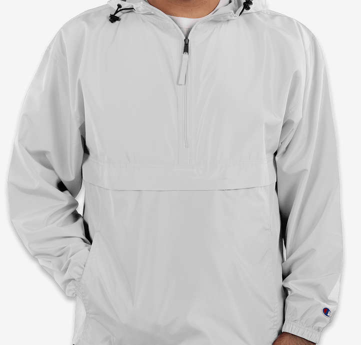 Champion Packable Half Zip Windbreaker Jacket custom windbreaker
