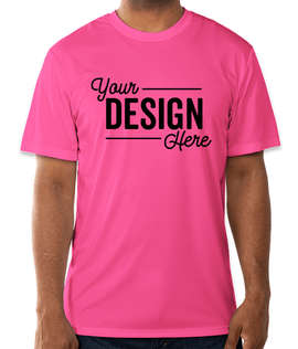 Hanes Cool Dri Performance Shirt - Color: Wow Pink