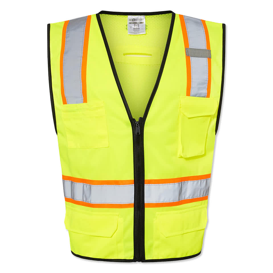 Kishigo Class 2 6-Pocket Contrast Mesh Safety Vest